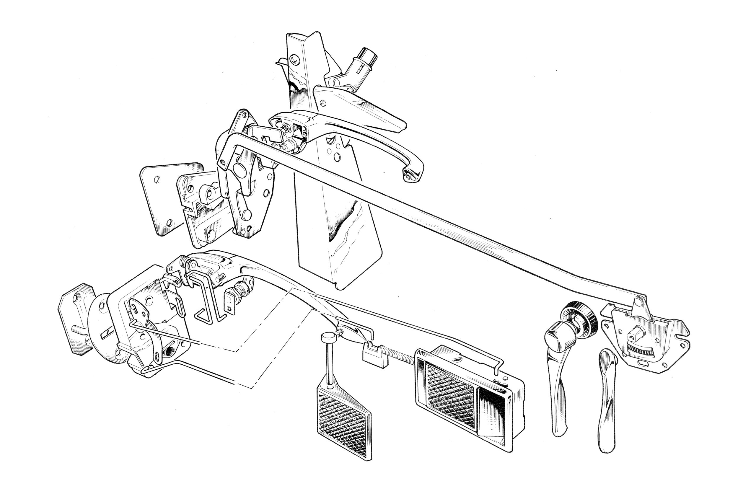 Lotus Elan Door Furniture Diagram